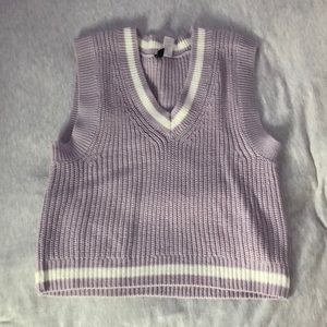 Divided, XS, purple sweater vest.